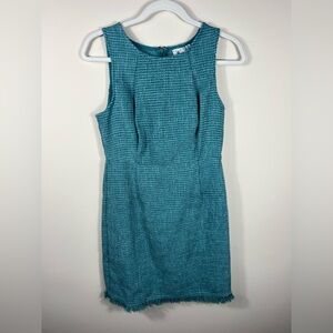 Small Sadie & Sage tweed Teal Sleeveless Dress